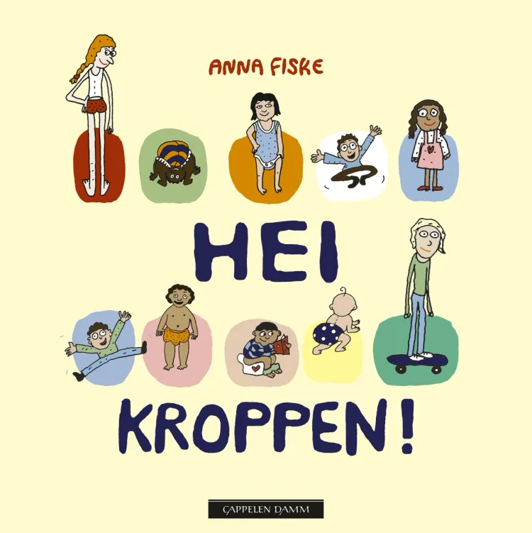 Omslag Hei kroppen! av Anna Fiske (Pappbok)