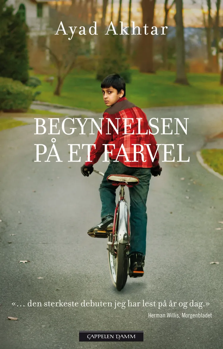 Omslag Begynnelsen på et farvel av Ayad Akhtar (Innbundet)