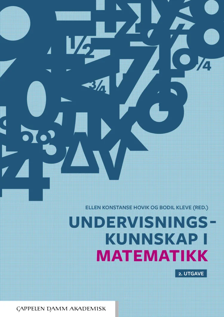 Omslag Undervisningskunnskap i matematikk av Ellen Konstanse Hovik og Bodil Kleve (red.) (Heftet)