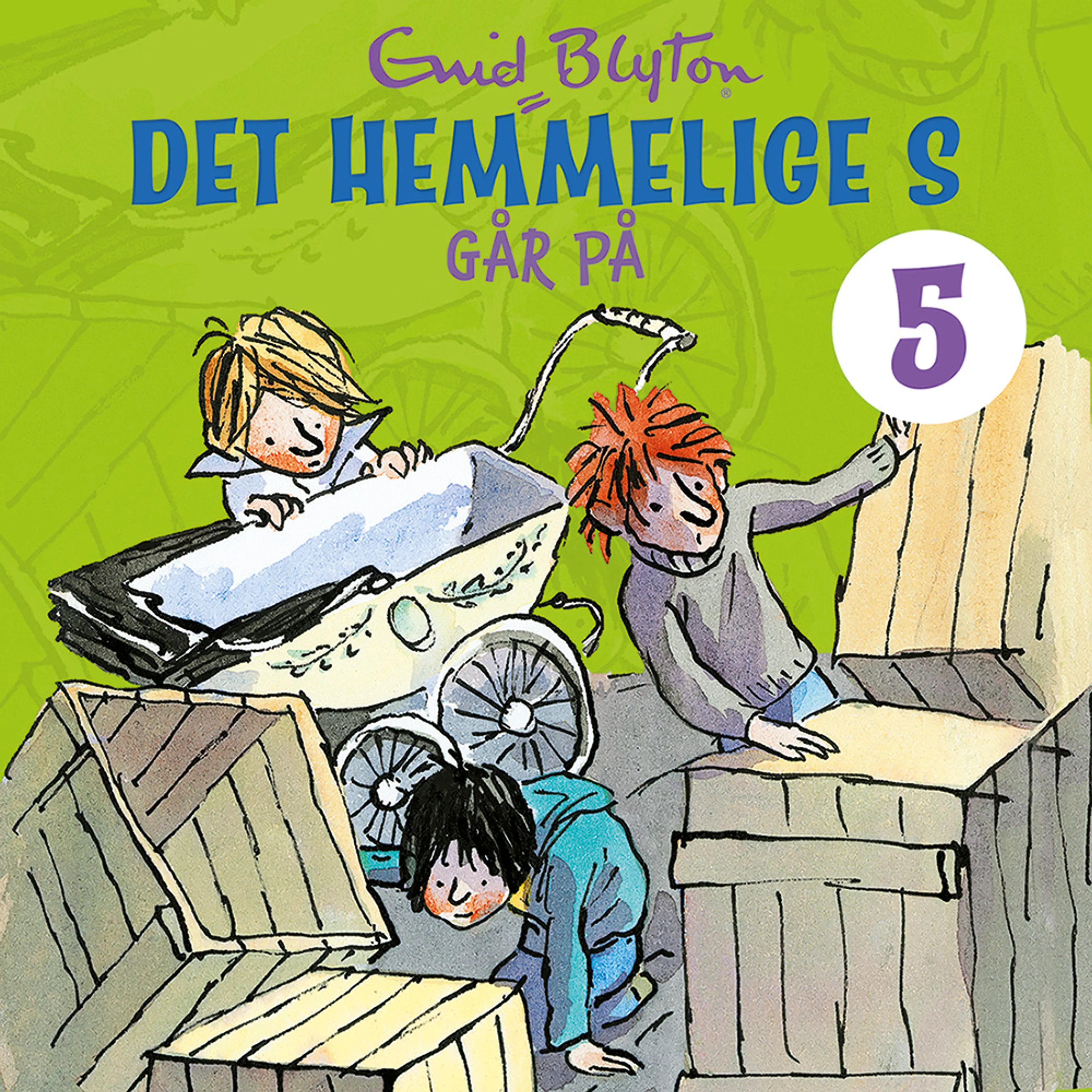 Omslag Det hemmelige S går på av Enid Blyton (Lydbok)