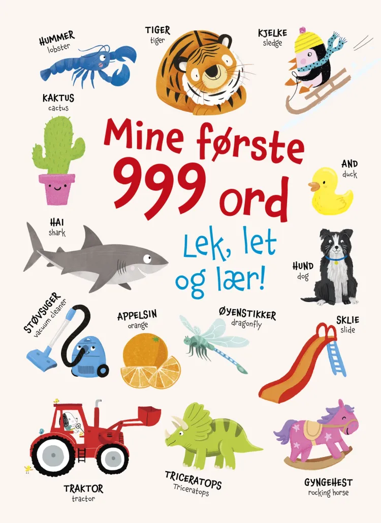 Omslag Mine første 999 ord av Becky Miles (Innbundet)