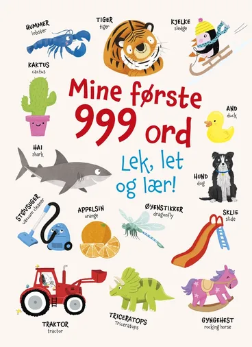Omslag Mine første 999 ord av Becky Miles (Innbundet)
