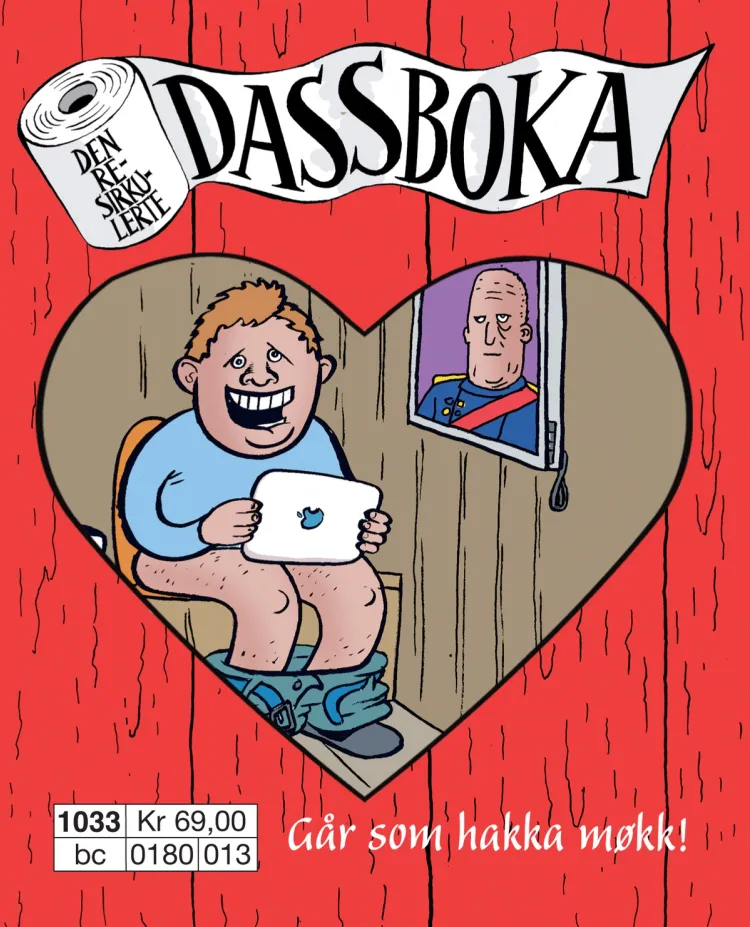 Omslag Den resirkulerte dassboka av Martin Harris (Heftet)