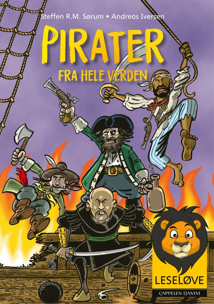 Omslag Leseløve - Pirater fra hele verden av Steffen Sørum (Ebok)