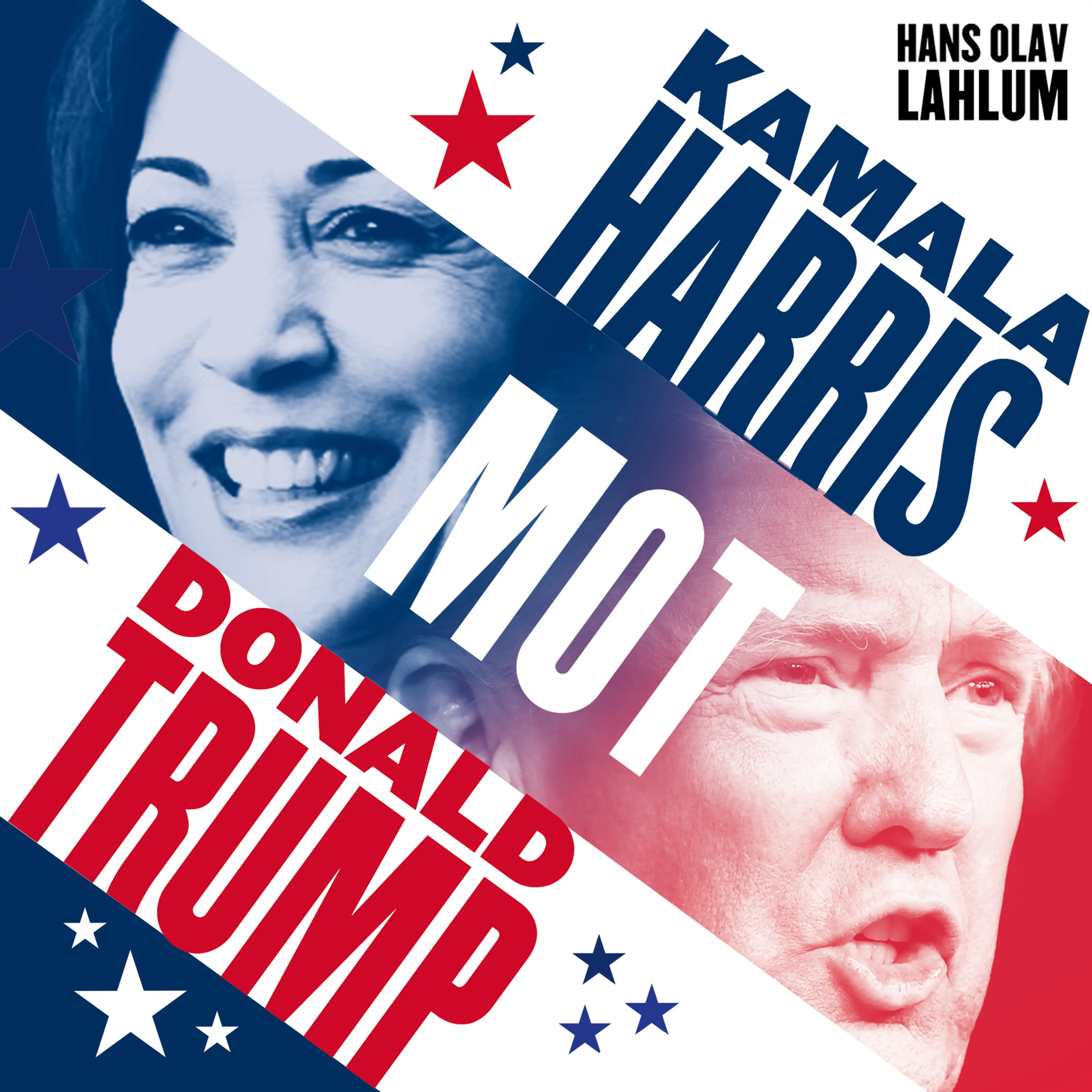 Omslag Kamala Harris mot Donald Trump - Slaget om USA av Hans Olav Lahlum (Lydbok)