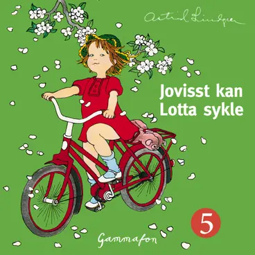 Omslag Jo visst kan Lotta sykle av Astrid Lindgren (Lydbok)