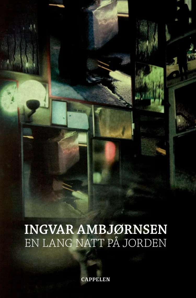 Omslag En lang natt på jorden av Ingvar Ambjørnsen (Innbundet)