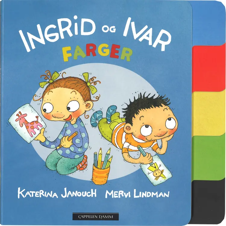 Omslag Ingrid og Ivar - farger av Katerina Janouch (Innbundet)