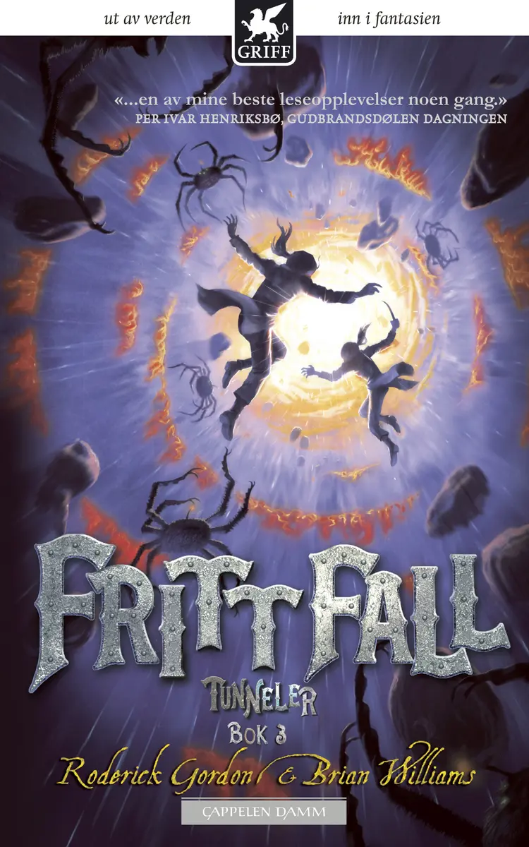 Omslag Fritt fall av Brian Williams og Roderick Gordon (Heftet)