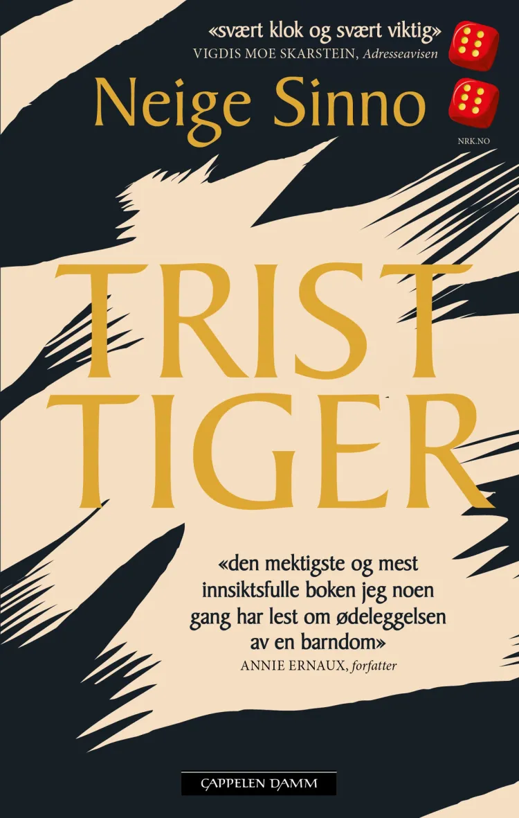 Omslag Trist tiger av Neige Sinno (Innbundet)