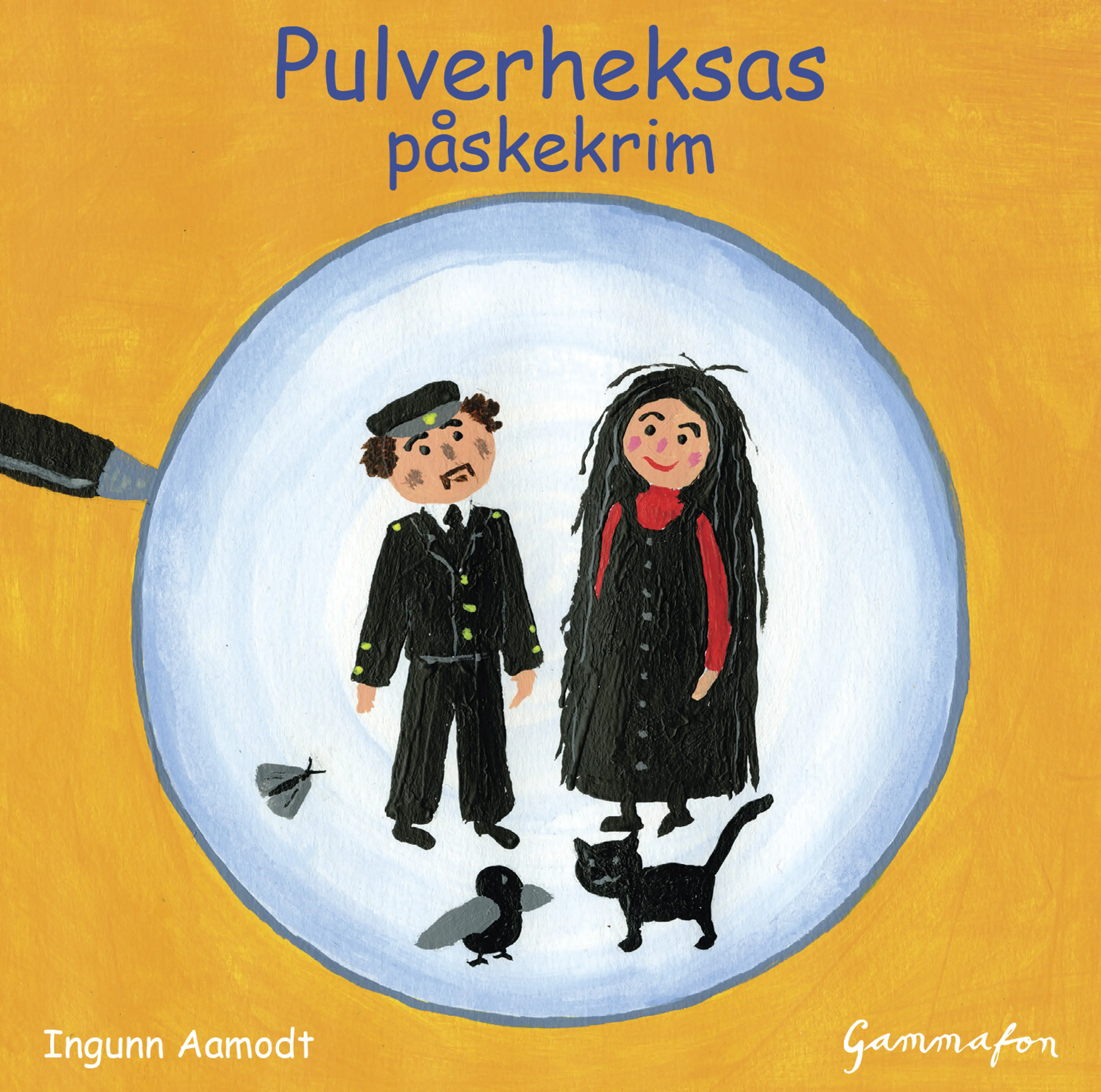Omslag Pulverheksas påskekrim av Ingunn Aamodt (CD)