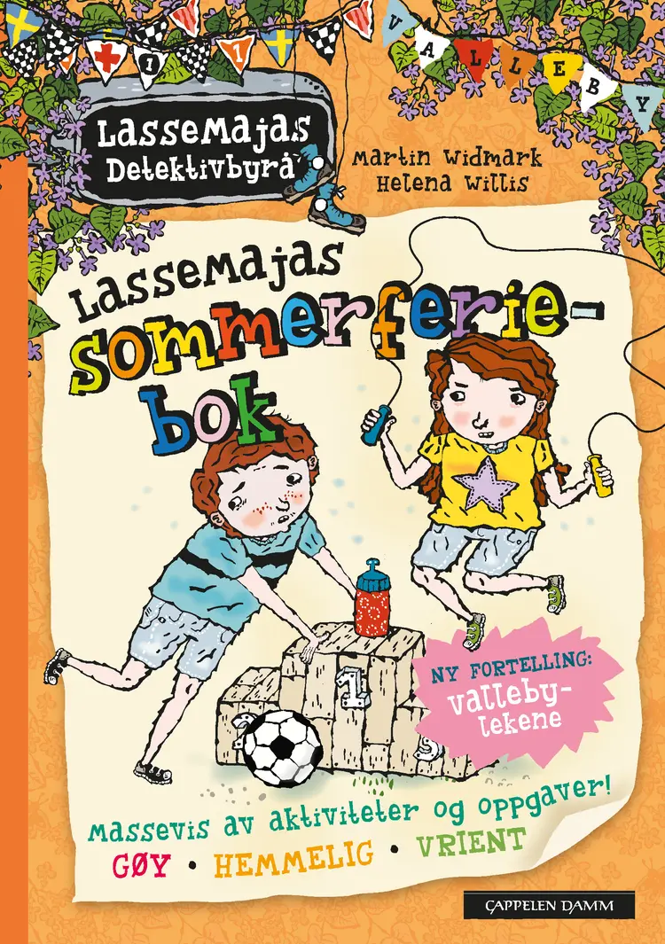 Omslag LasseMajas sommerferiebok av Martin Widmark (Heftet)
