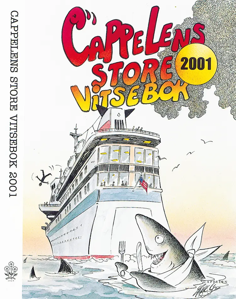 Omslag Cappelens store vitsebok 2001 av Krogh / Odd Karsten (Innbundet)