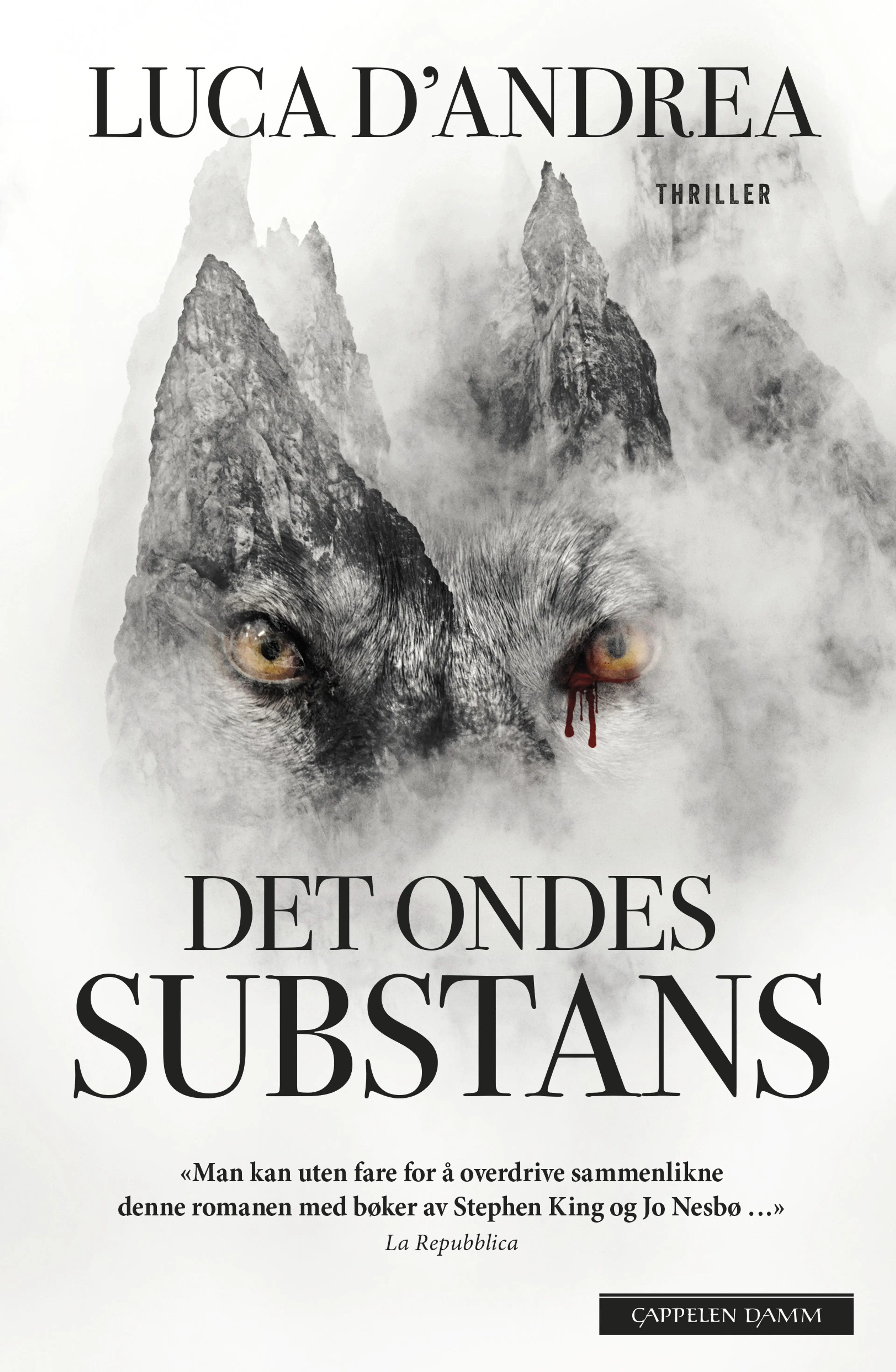 Omslag Det ondes substans av Luca D'Andrea (Innbundet)