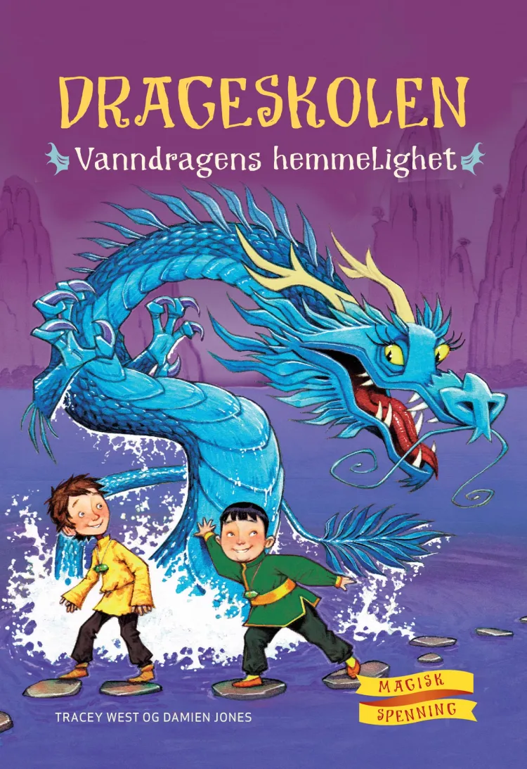 Omslag Drageskolen 3: Vanndragens hemmelighet av Tracey West (Innbundet)