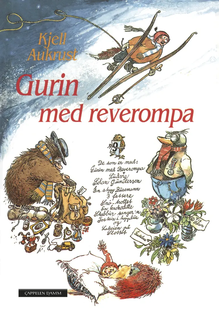 Omslag Gurin med reverompa av Kjell Aukrust (Innbundet)