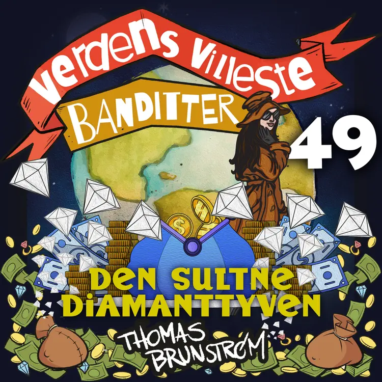 Omslag Den sultne diamanttyven av Thomas Brunstrøm (Lydbok)