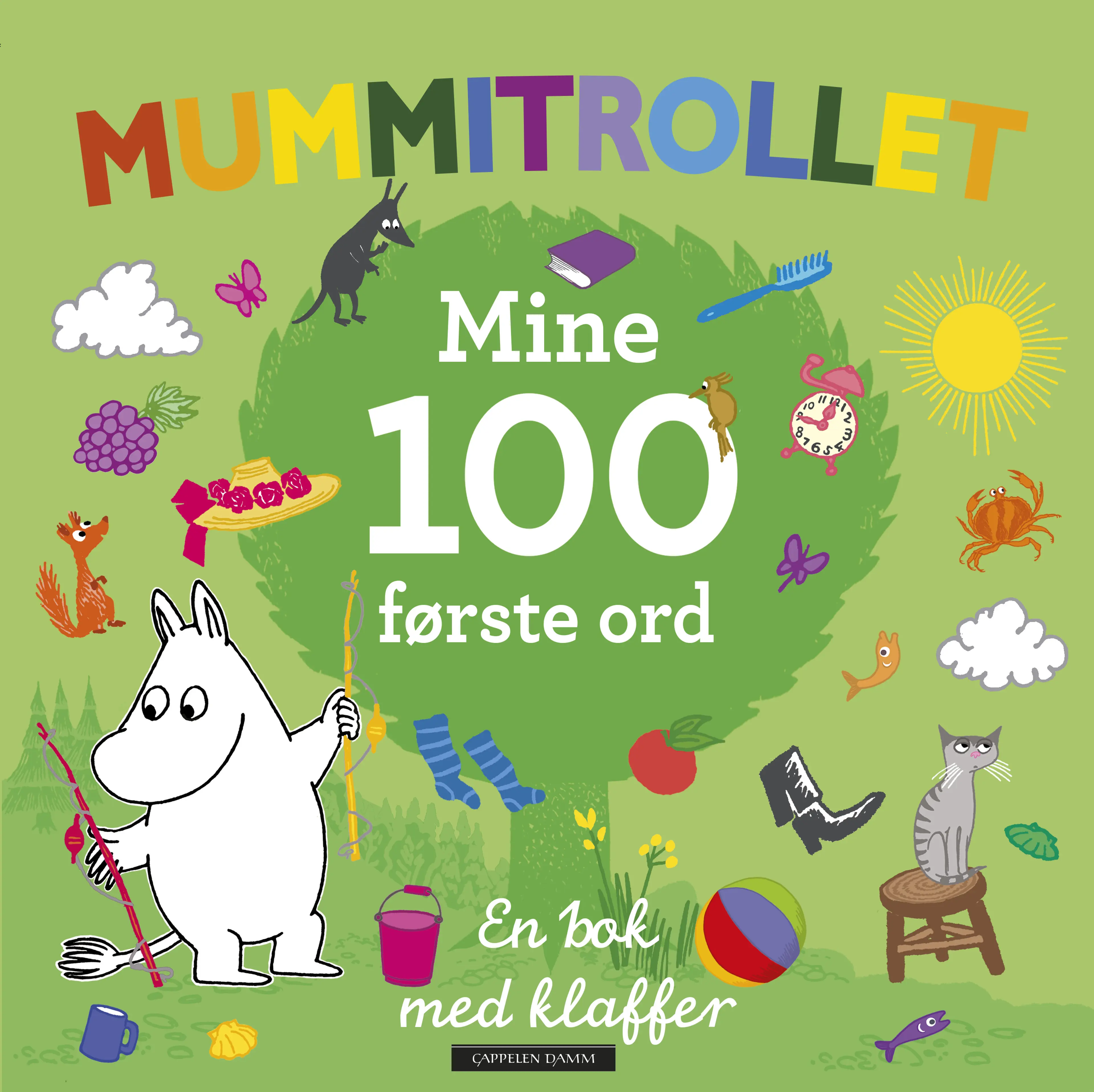 Omslag Mummitrollet - Mine 100 første ord av Basert på Tove Janssons forfatterskap (Innbundet)