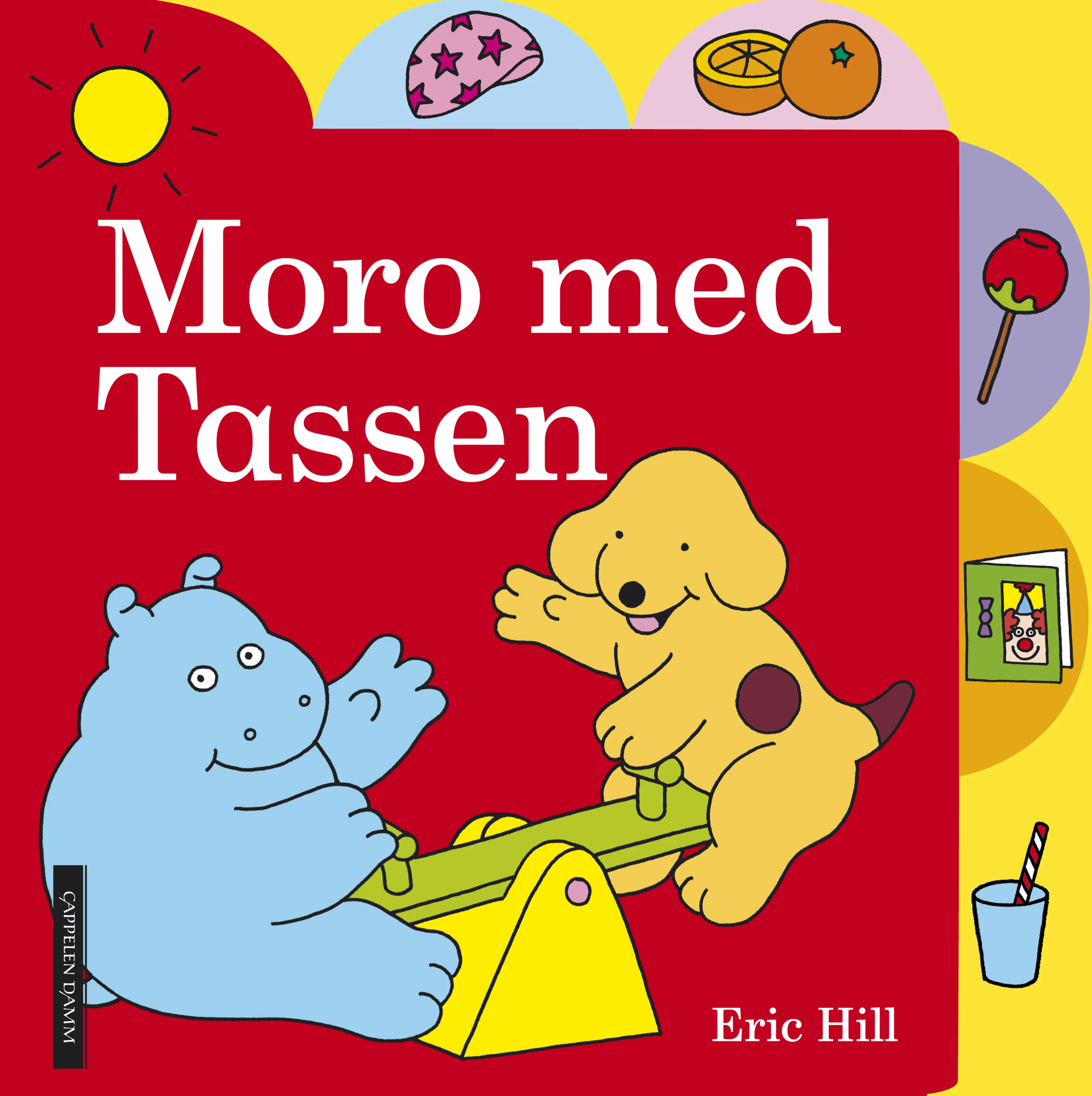 Omslag Moro med Tassen av Eric Hill (Innbundet)