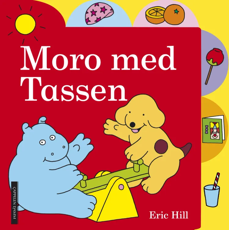 Omslag Moro med Tassen av Eric Hill (Innbundet)