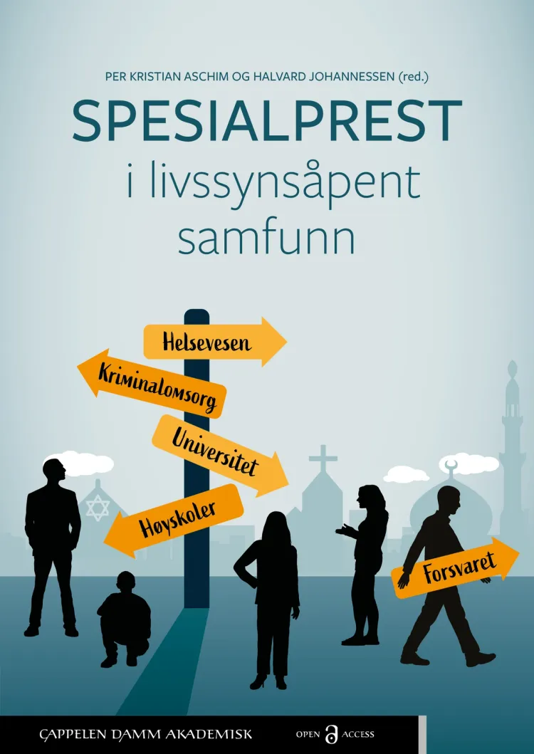 Omslag Spesialprest i livssynsåpent samfunn av Per Kristian Aschim og Halvard Johannessen (red.) (Ebok)