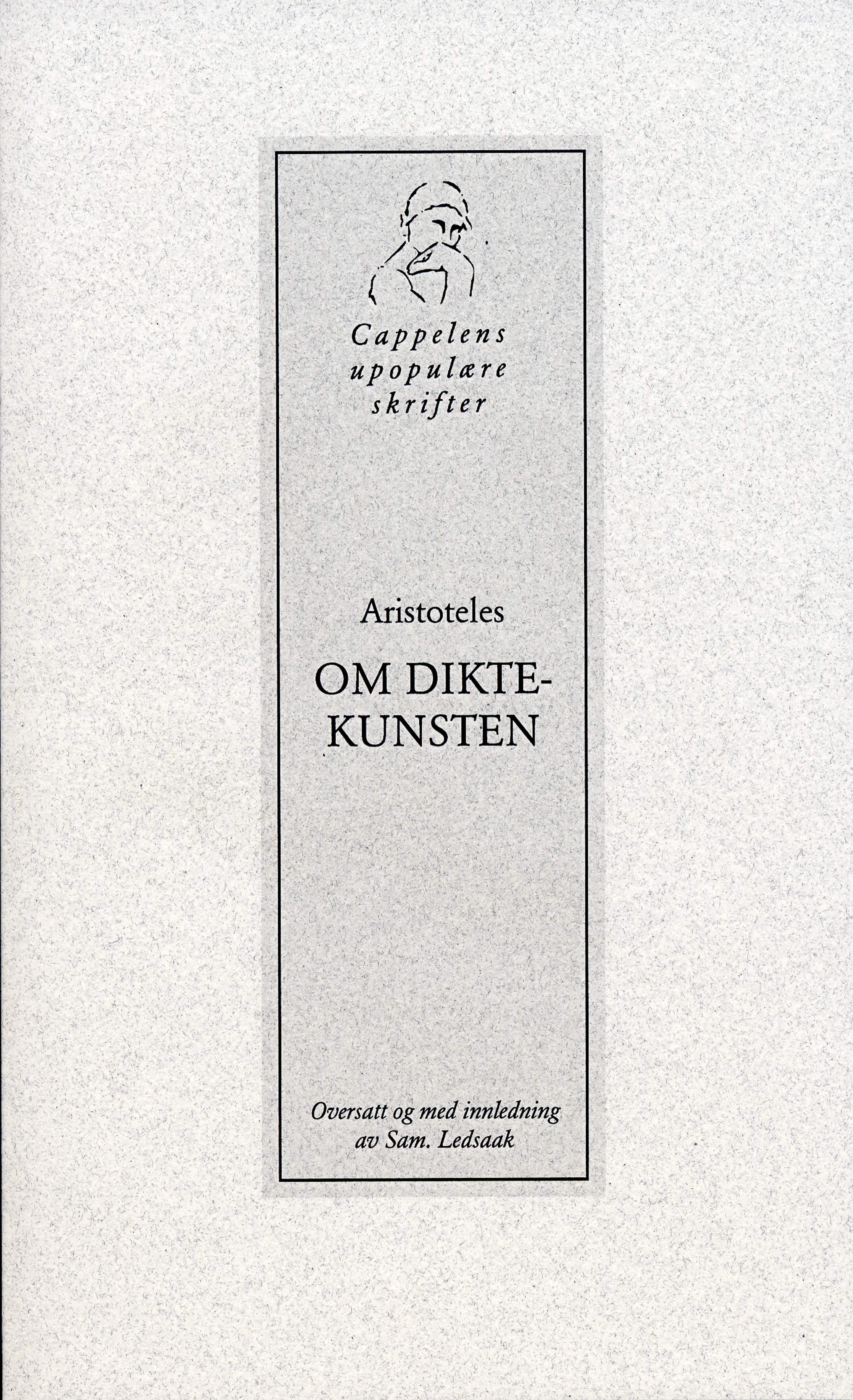 Omslag Om diktekunsten av Aristoteles (Heftet)