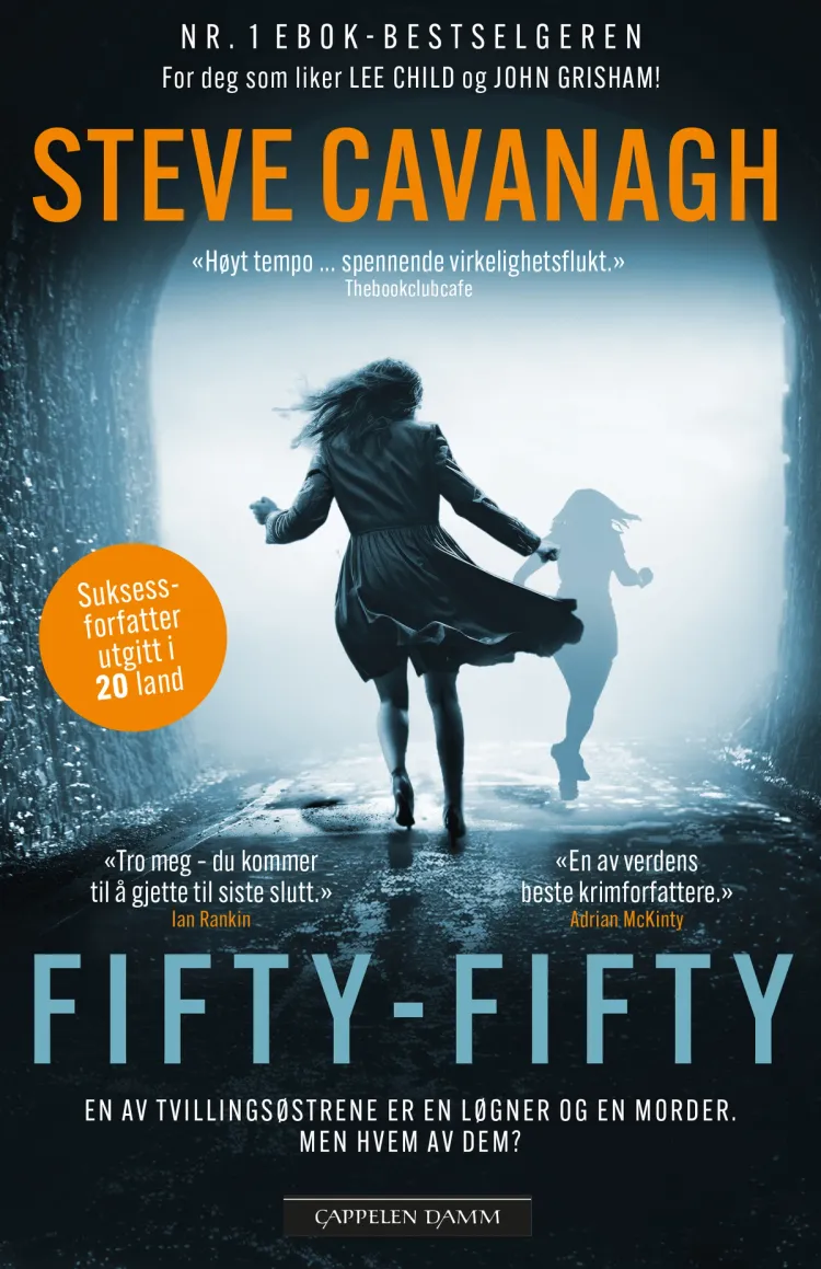 Omslag Fifty-fifty av Steve Cavanagh (Heftet)