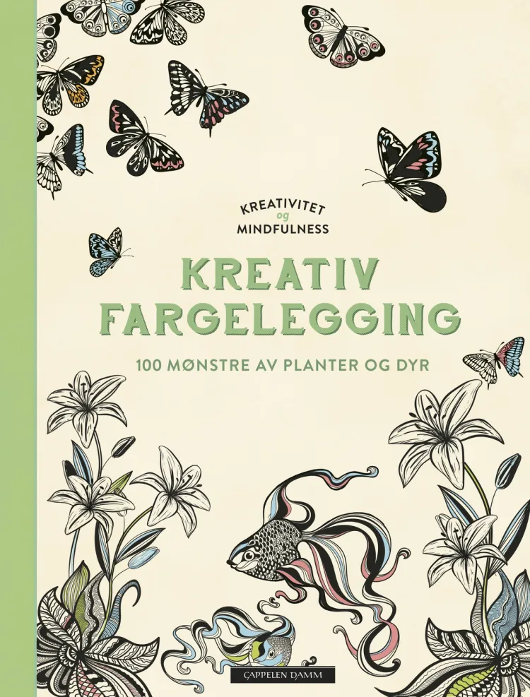 Omslag Kreativ fargelegging -- Planter og dyr (Innbundet)