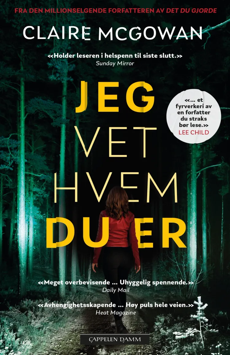 Omslag Jeg vet hvem du er av Claire McGowan (Heftet)