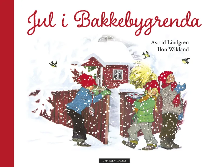 Omslag Jul i Bakkebygrenda av Astrid Lindgren (Innbundet)