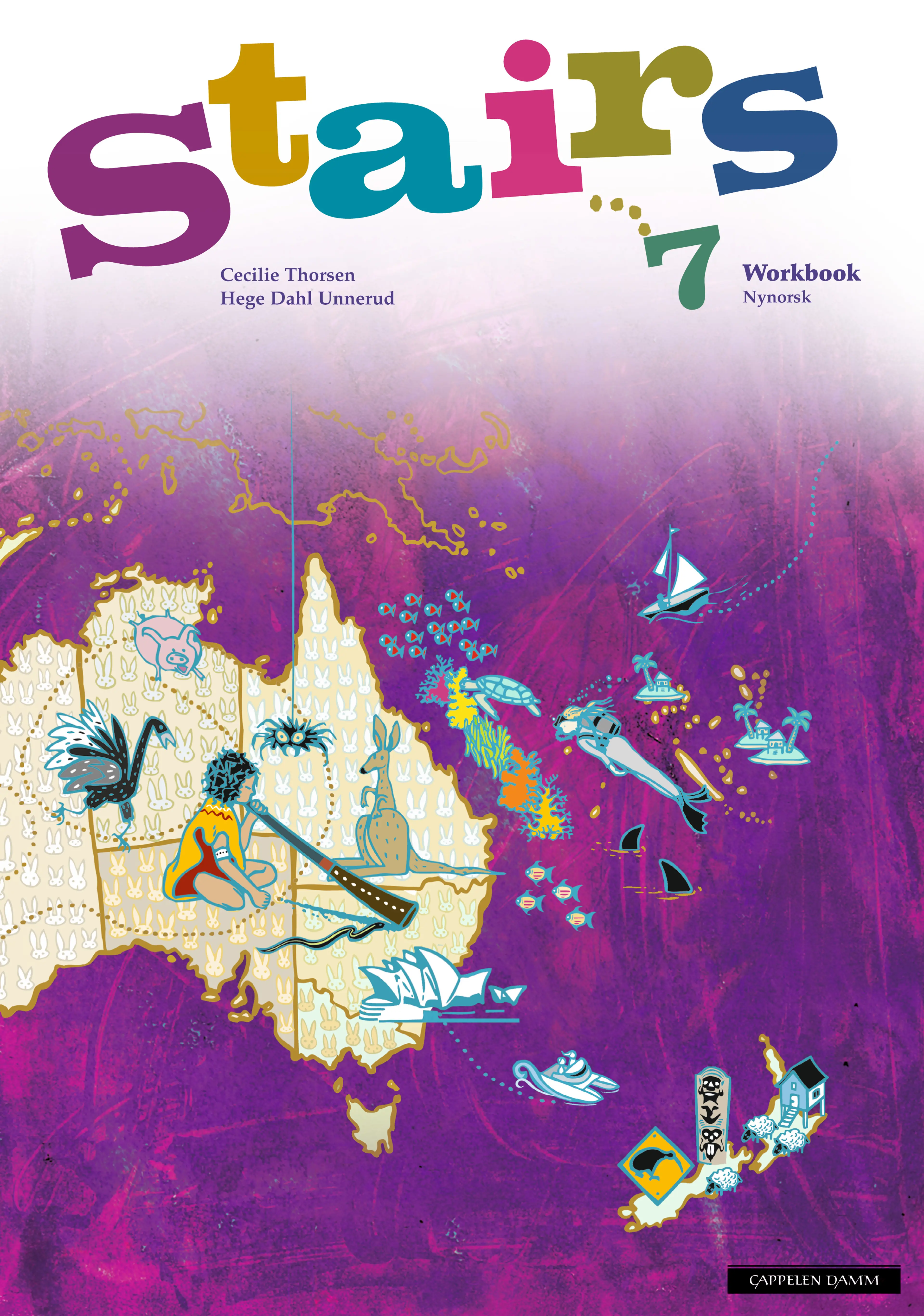 Omslag Stairs 7 Workbook av Cecilie Thorsen og Hege Dahl Unnerud (Heftet)
