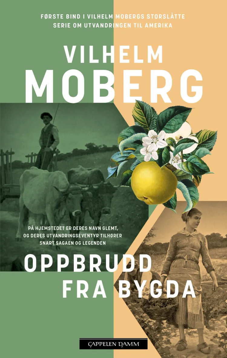 Omslag Oppbrudd fra bygda av Vilhelm Moberg (Heftet)