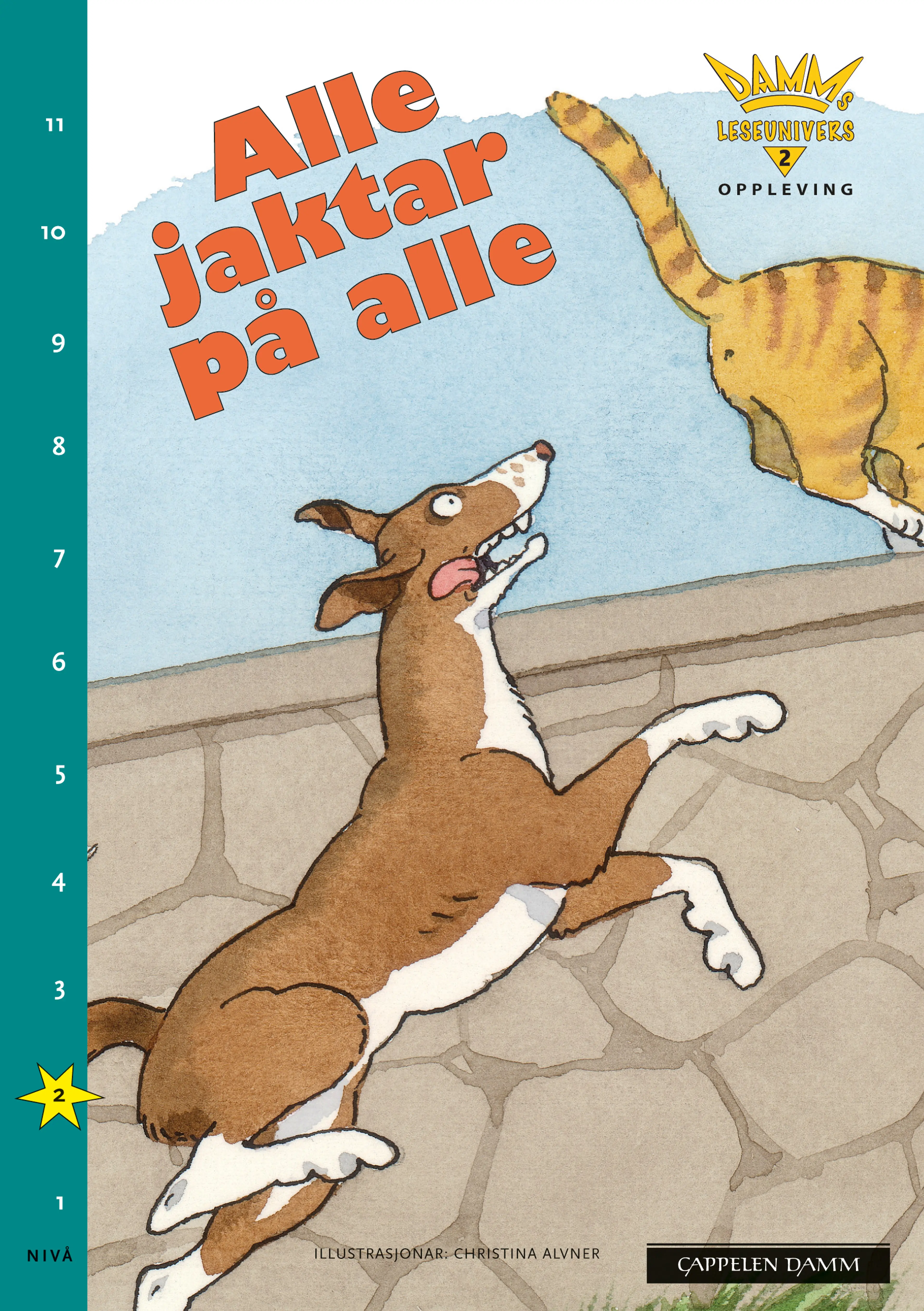 Omslag Damms leseunivers 2 Opplevelse: Alle jaktar på alle (Heftet)