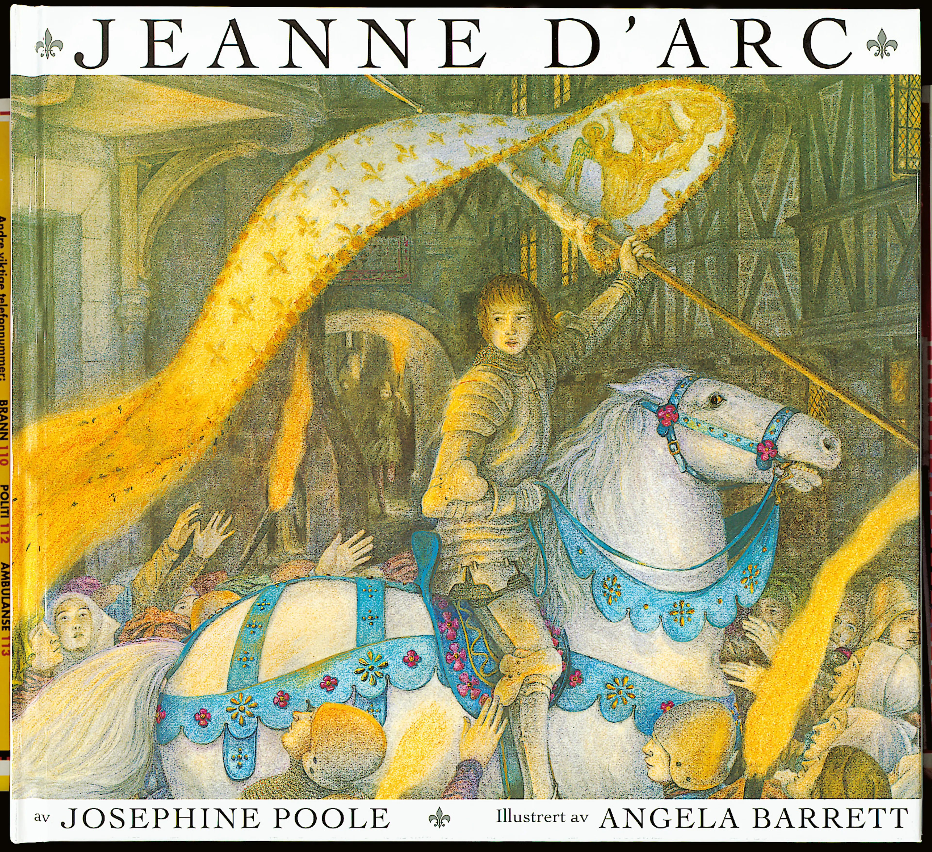 Omslag Jeanne d'Arc av Josephine Poole (Innbundet)