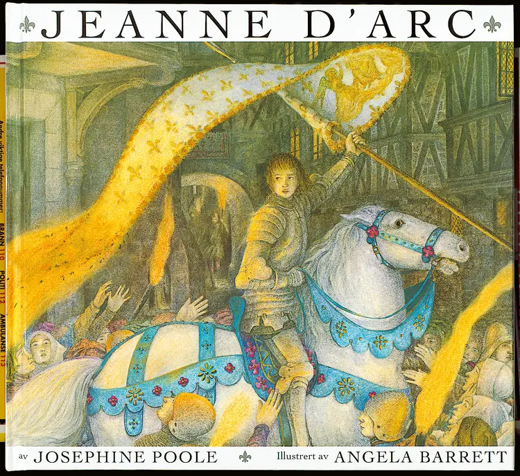 Omslag Jeanne d'Arc av Josephine Poole (Innbundet)