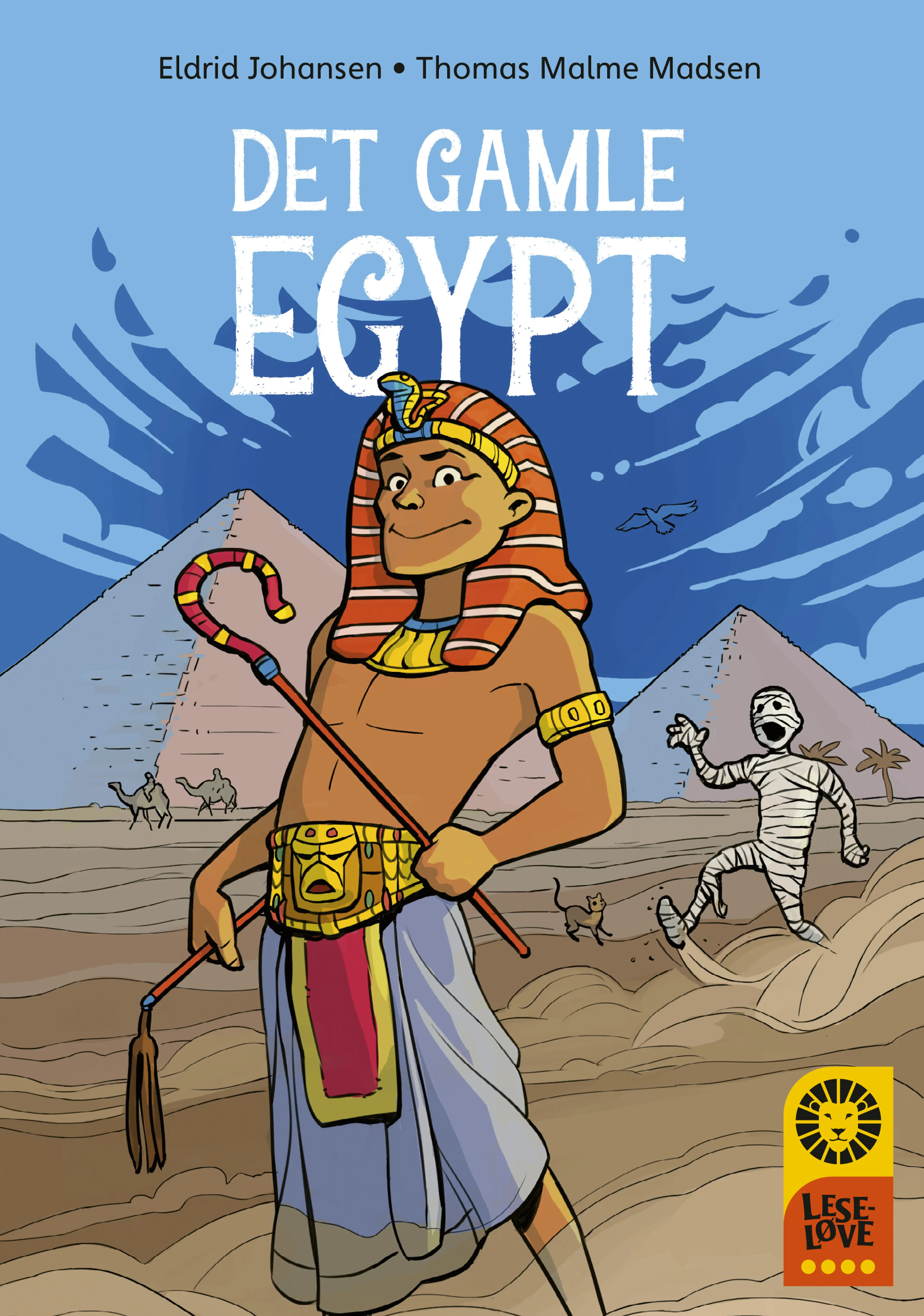 Omslag Leseløve nivå 4 - Det gamle Egypt av Eldrid Johansen (Innbundet)