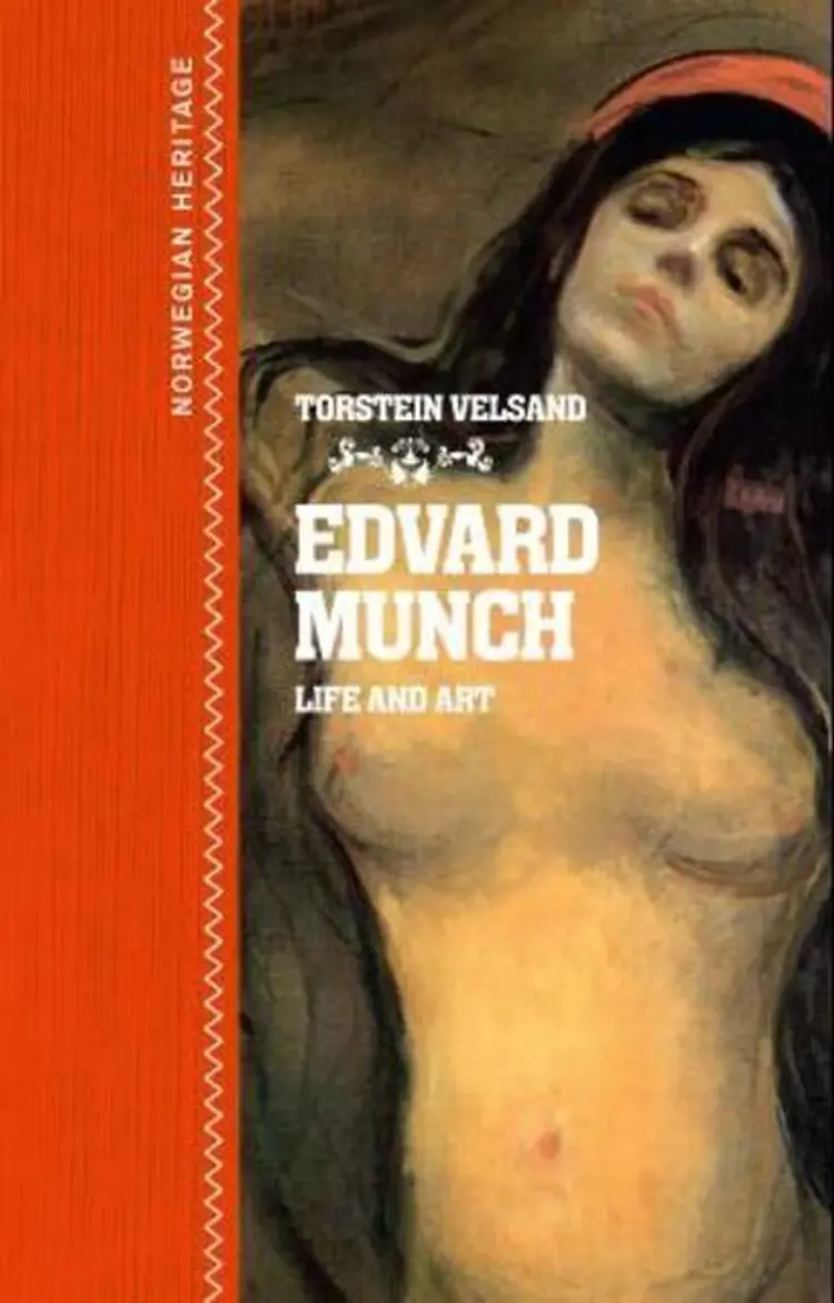Omslag Edvard Munch av Torstein Velsand (Innbundet)
