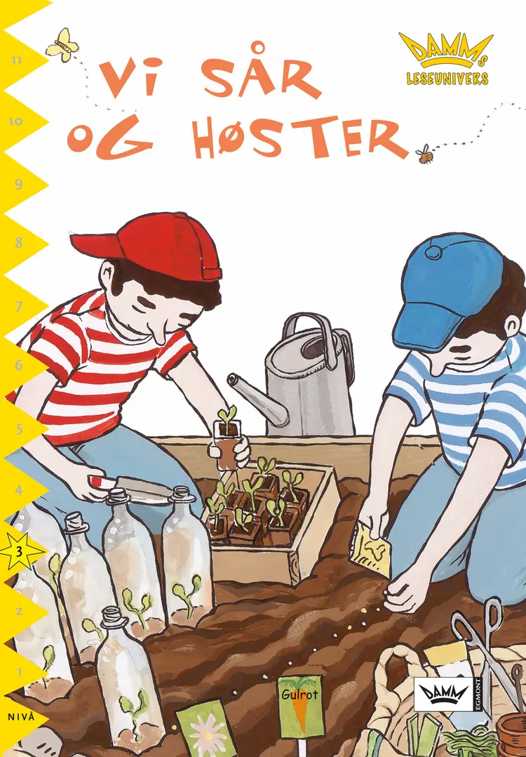 Omslag Damms leseunivers 1: Vi sår og høster av Birgit Eriksson (Heftet)