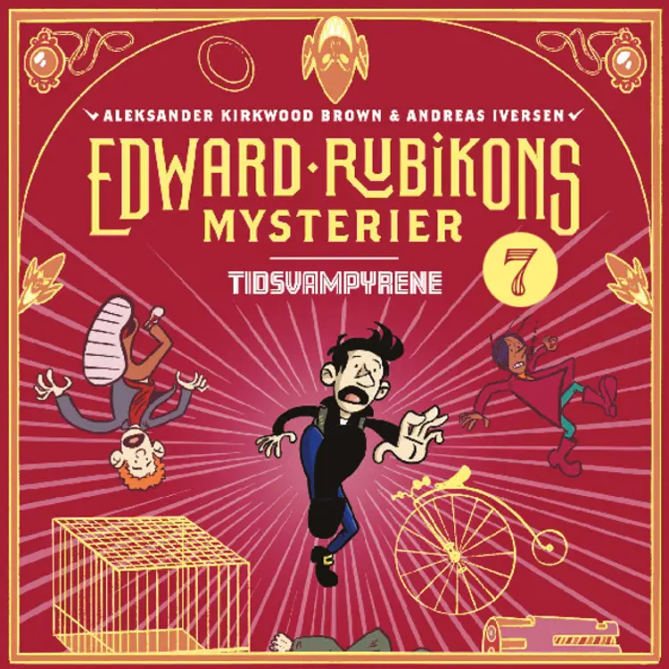Omslag Edward Rubikons mysterier -Tidsvampyrene av Aleksander Kirkwood Brown (Lydbok)