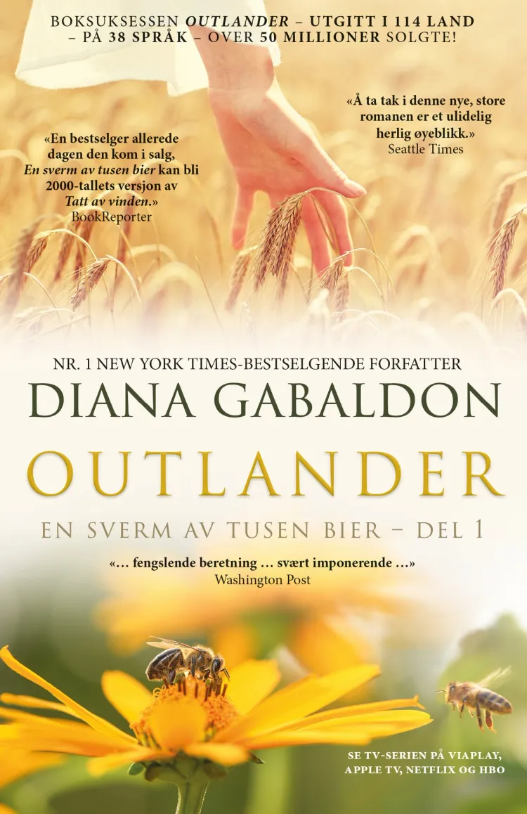 Omslag En sverm av tusen bier – del 1 av Diana Gabaldon (Heftet)