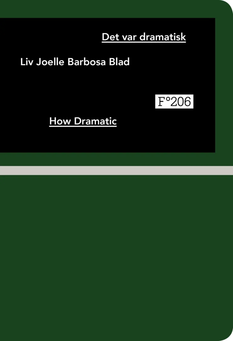 Omslag Det var dramatisk av Liv Joelle Barbosa Blad (Heftet)