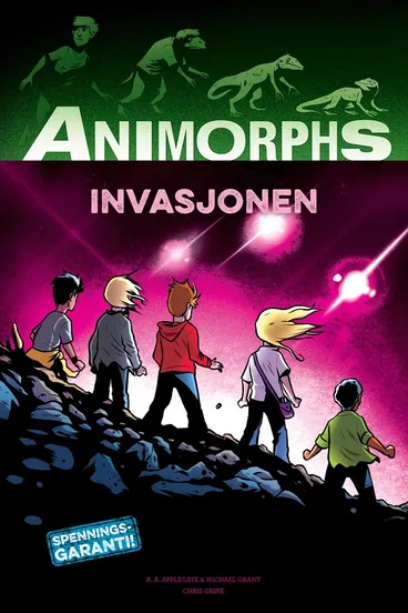 Omslag Animorphs 1: Invasjonen av K. A. Applegate og Michael Grant (Innbundet)