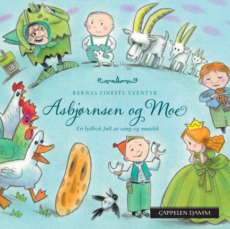 Omslag Barnas fineste eventyr: Asbjørnsen og Moe av Peter Christen Asbjørnsen og Jørgen Moe (Lydbok)