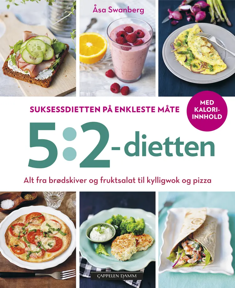 Omslag 5:2-dietten - suksessdietten på enkleste måte av Åsa Swanberg (Innbundet)