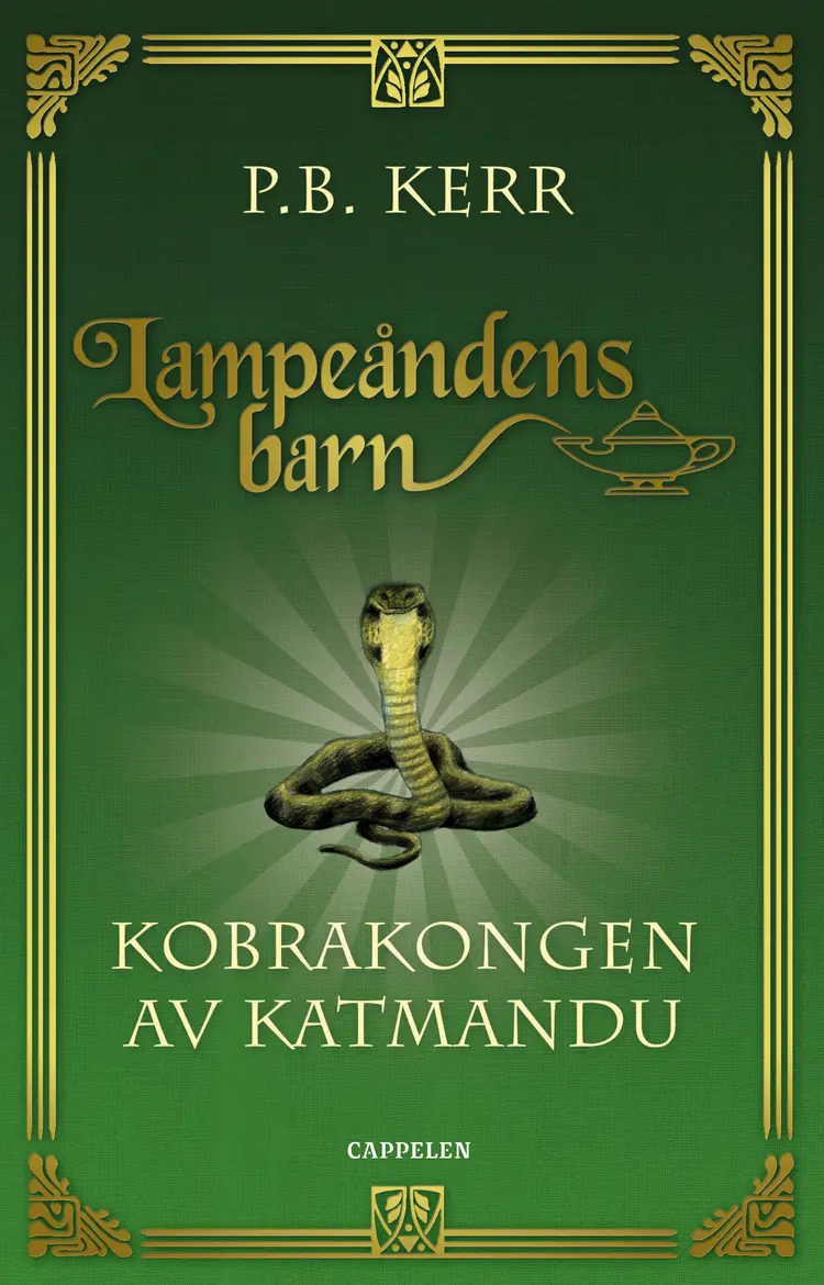 Omslag Kobrakongen av Katmandu av P.B. Kerr (Innbundet)