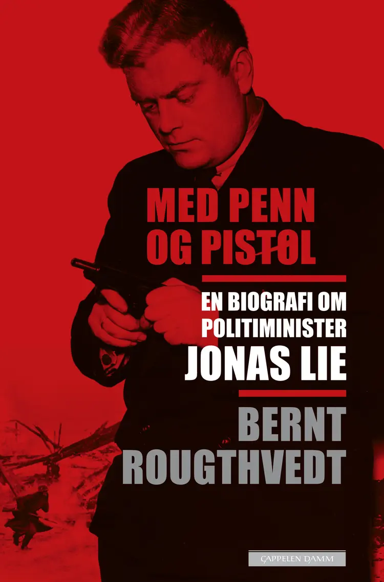Omslag Med penn og pistol av Bernt Rougthvedt (Heftet)