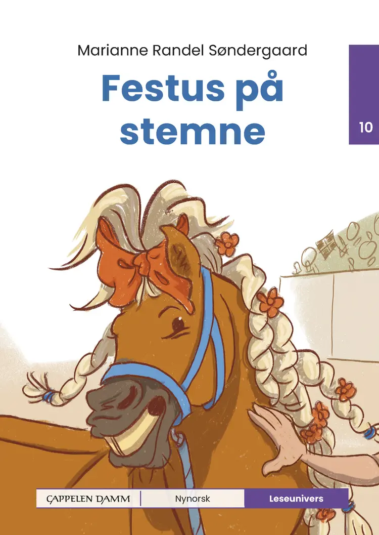 Omslag Leseunivers 10: Festus på stemne av Marianne Randel Søndergaard (Innbundet)