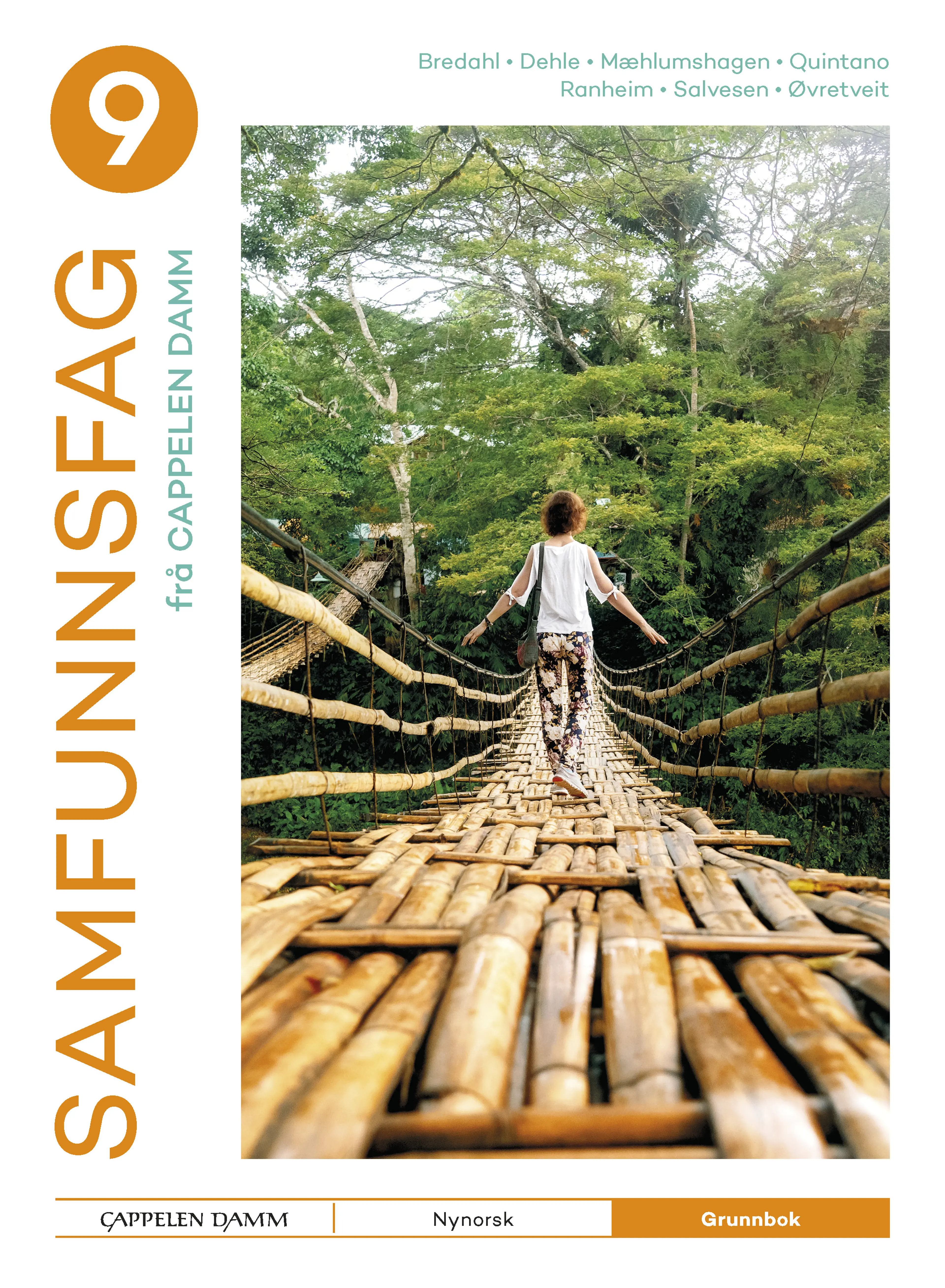 Omslag Samfunnsfag 9 frå Cappelen Damm Grunnbok av Liv Bredahl med flere (Innbundet)