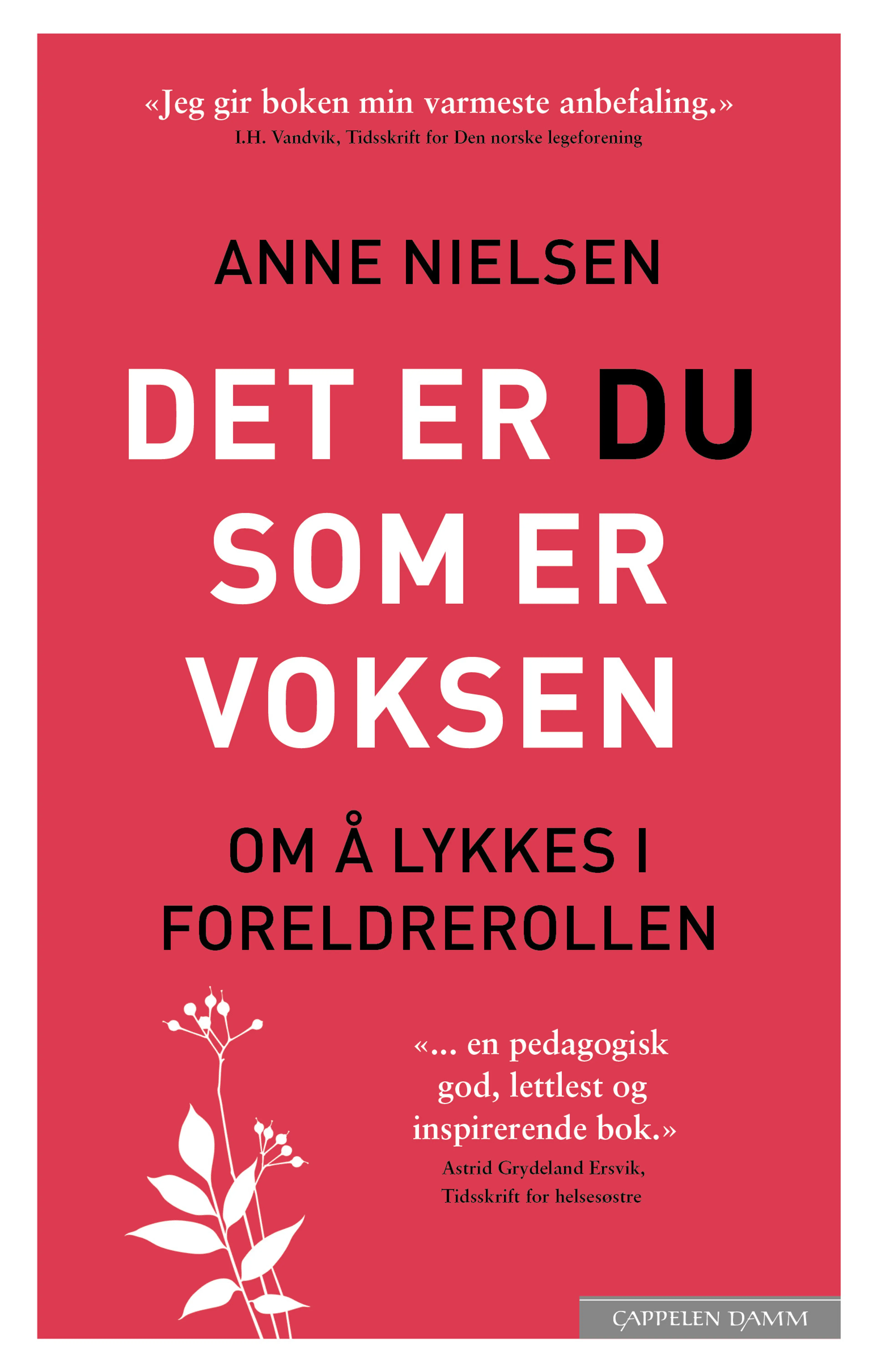 Omslag Det er du som er voksen – Om å lykkes i foreldrerollen av Anne Nielsen (Heftet)