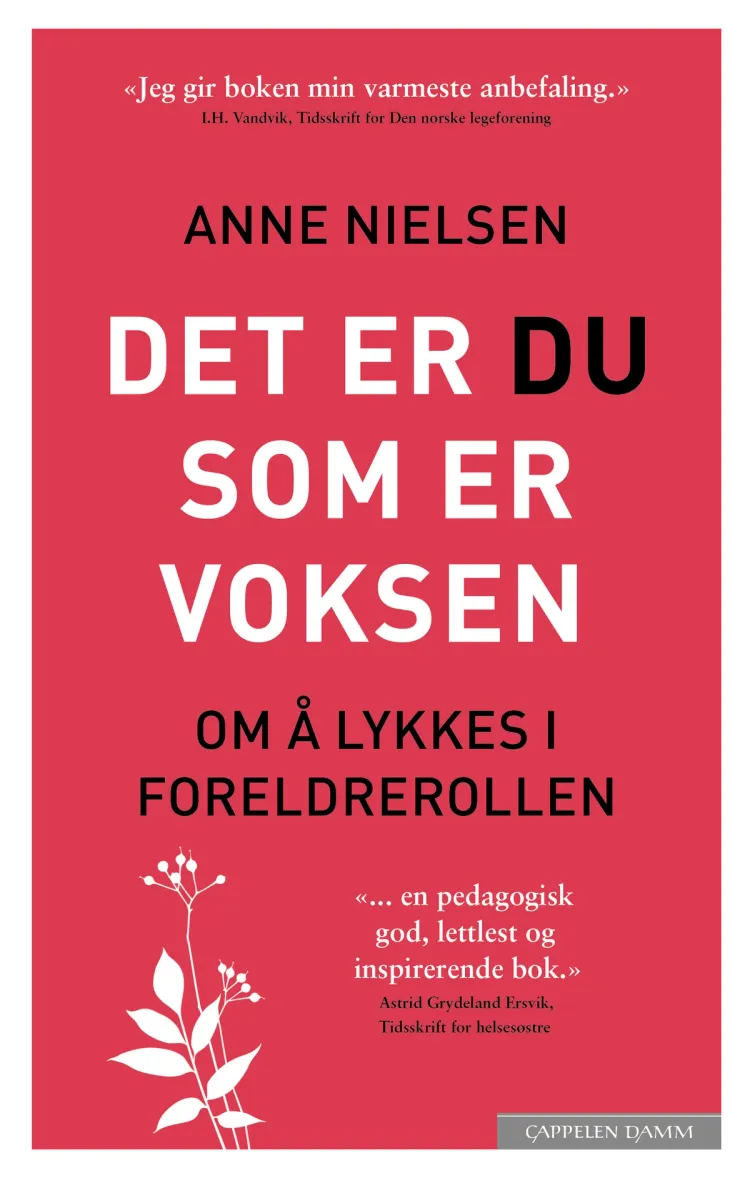 Omslag Det er du som er voksen – Om å lykkes i foreldrerollen av Anne Nielsen (Heftet)
